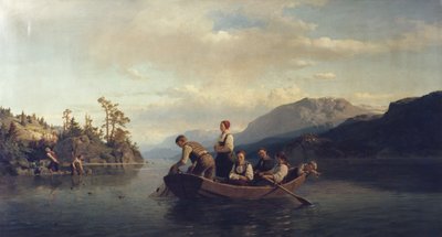Sera a Krøderen da Adolph Tidemand