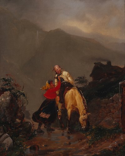 Dalla chiesa da Adolph Tidemand