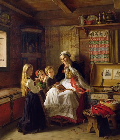 Corona di nozze della nonna da Adolph Tidemand
