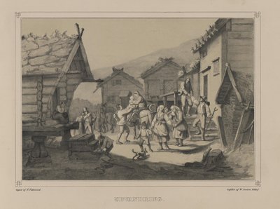Illustrazione tratta dal libro Norge fremstillet i Tegninger di Asbjørnsen, P.Chr. e pubblicato da Chr. Tønsberg (no, 1848) da Adolph Tidemand