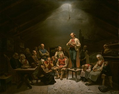 Devozione della Chiesa Bassa da Adolph Tidemand