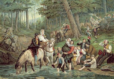 Scena norvegese da Adolph Tidemand