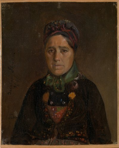 Ritratto di Ingeborg Skjønne di Numedal da Adolph Tidemand