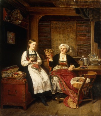 Preparativi per la Celebrazione da Adolph Tidemand