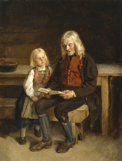 Preghiere della sera del sabato da Adolph Tidemand