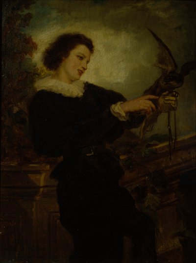 Il falconiere da Adolph Tidemand