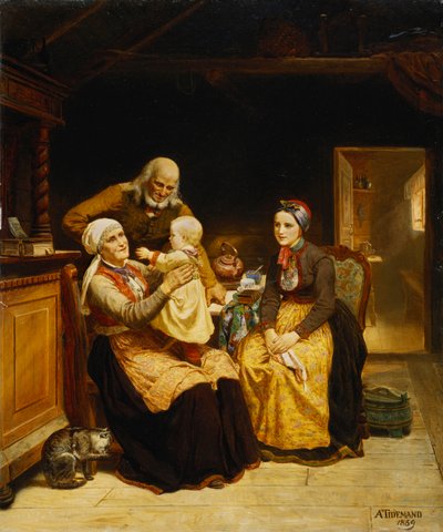 La Visita ai Nonni da Adolph Tidemand