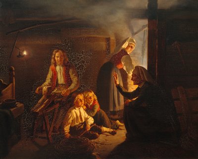 Il narratore (pittura) da Adolph Tidemand