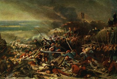 La presa di Malakoff (stampa) da Adolphe (after) Yvon