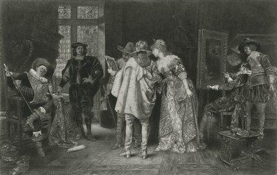 Conoscitori nello Studio di Rembrandt, illustrazione da 