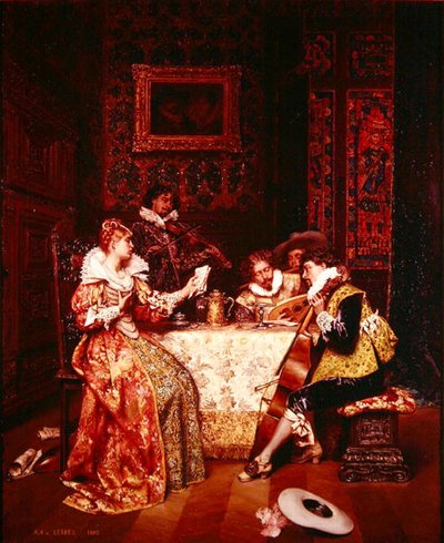 La festa della musica da Adolphe Alexandre Lesrel