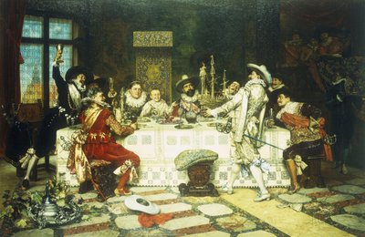 La festa di compleanno del principe da Adolphe Alexandre Lesrel