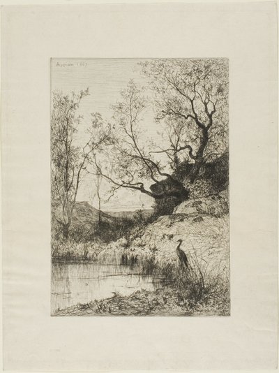 Uno stagno vicino a Roussillon da Adolphe Appian