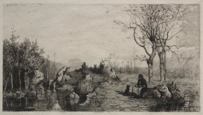 Riva di un ruscello a Rossillon da Adolphe Appian