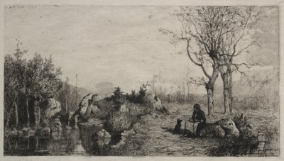 Riva di un ruscello a Rossillon, 1867 da Adolphe Appian