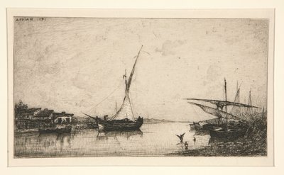 Due ponti Barca da pesca da Adolphe Appian