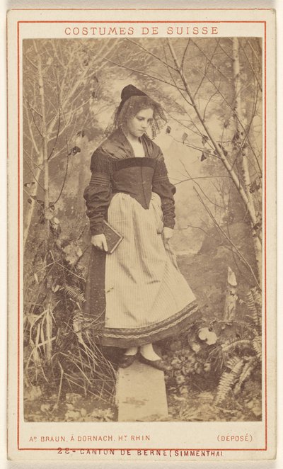 Costumi della Svizzera. Cantone di Berna (Simmenthal) da Adolphe Braun