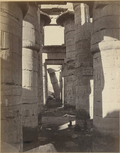 Alto Egitto, Sala ipostila a Karnak da Adolphe Braun