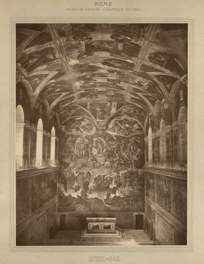 Roma - Palazzo Vaticano, Cappella Sistina - Michelangelo da Adolphe Braun