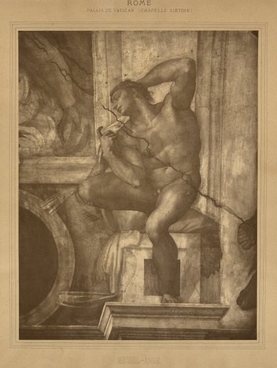 Roma - Palazzo Vaticano, Cappella Sistina, Michelangelo da Adolphe Braun
