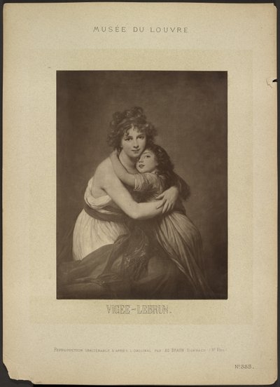 [L’artista e sua figlia, di Vigee-Lebrun, Museo del Louvre] da Adolphe Braun