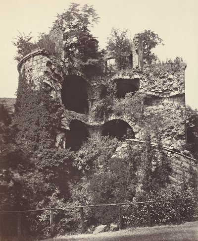 La torre esplosa, castello di Heidelberg da Adolphe Braun