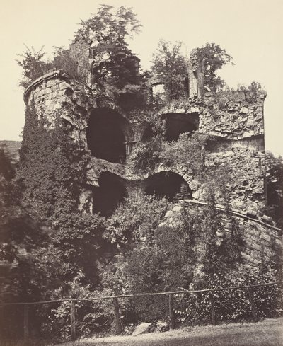 La Torre Esplosa, Castello di Heidelberg, c. 1865 da Adolphe Braun