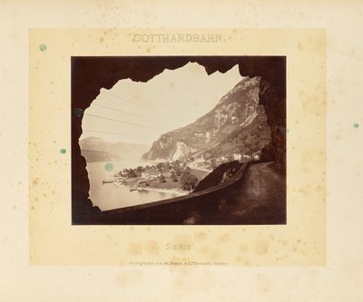Ferrovia del Gottardo: Sisikon da Adolphe Braun and Cie