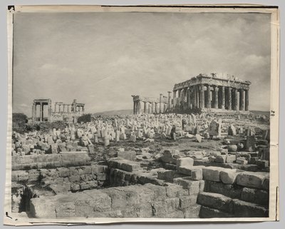 Veduta del Partenone da Adolphe Braun and Co.