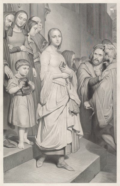 Faust vede Margherita per la prima volta da Adolphe Caron after Ary Scheffer