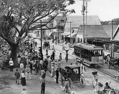 Piazza del mercato del Giubileo, Kingston, Giamaica, c1905 da Adolphe Duperly and Son