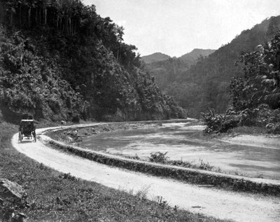 Strada per Bog Walk, Giamaica, c1905 da Adolphe Duperly and Son