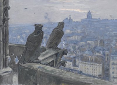 Parigi vista dalle torri di Notre Dame da Adolphe Étienne Auguste Moreau Nélaton