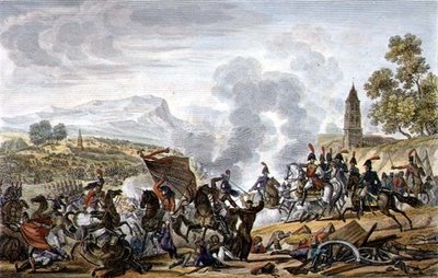La Battaglia di Ocaña da Adolphe Eugene Gabriel (after) Roehn