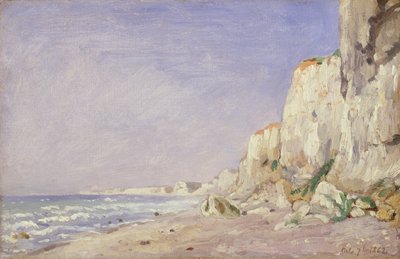 Scogliere vicino a Dieppe, 1862 da Adolphe Felix Cals