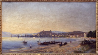 Panorama di Cannes dalla riva da Adolphe Fioupou