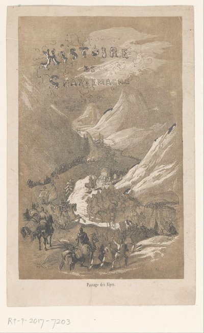 Pagina del titolo per: Histoire de Charlemagne, ca. 800 da Adolphe Francois Pannemaker