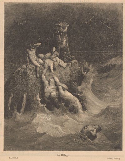 Diluvio (Le Déluge) da Adolphe Francois Pannemaker