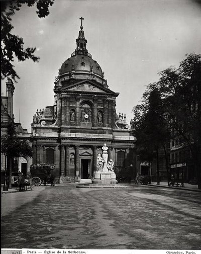 Chiesa della Sorbona costruita da Jacques Lemercier (c.1585-1654) nel 1635-53 da Adolphe Giraudon