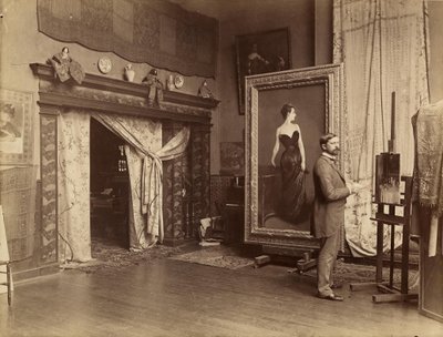 John Singer Sargent in atelier da Adolphe Giraudon