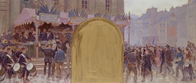 Arruolamento dei volontari, Place du Pantheon da Adolphe Gustave Binet