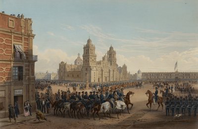 Ingresso del Gen. Scott a Città del Messico da Adolphe Jean Baptiste Bayot