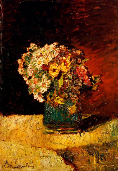 Un vaso di fiori da Adolphe Joseph Thomas Monticelli