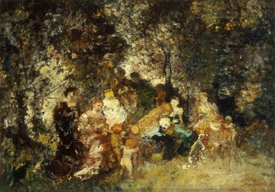 Festa campestre da Adolphe Joseph Thomas Monticelli