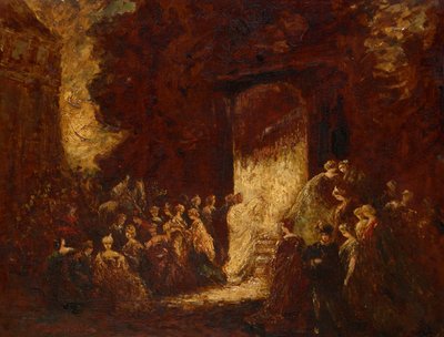 Pomeriggio di festa da Adolphe Joseph Thomas Monticelli