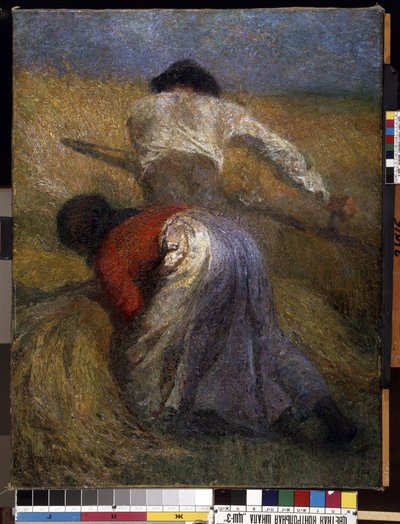 La mietitura da Adolphe Joseph Thomas Monticelli