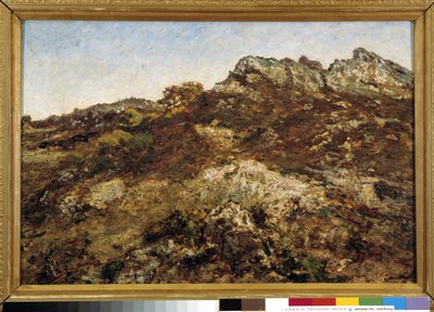 Paesaggio collinare (massiccio del Garlaban in Provenza) da Adolphe Joseph Thomas Monticelli