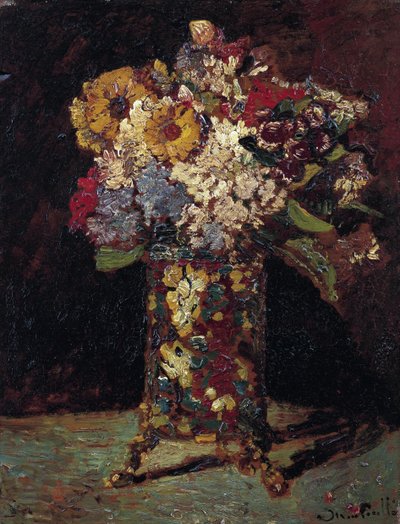 Natura morta di bouquet di fiori da Adolphe Joseph Thomas Monticelli