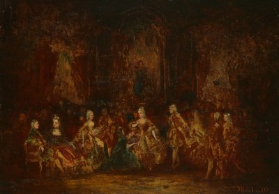 Persone in costumi di Luigi XV da Adolphe Joseph Thomas Monticelli