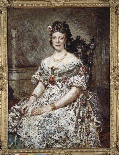 Ritratto di Madame Pascal da Adolphe Joseph Thomas Monticelli